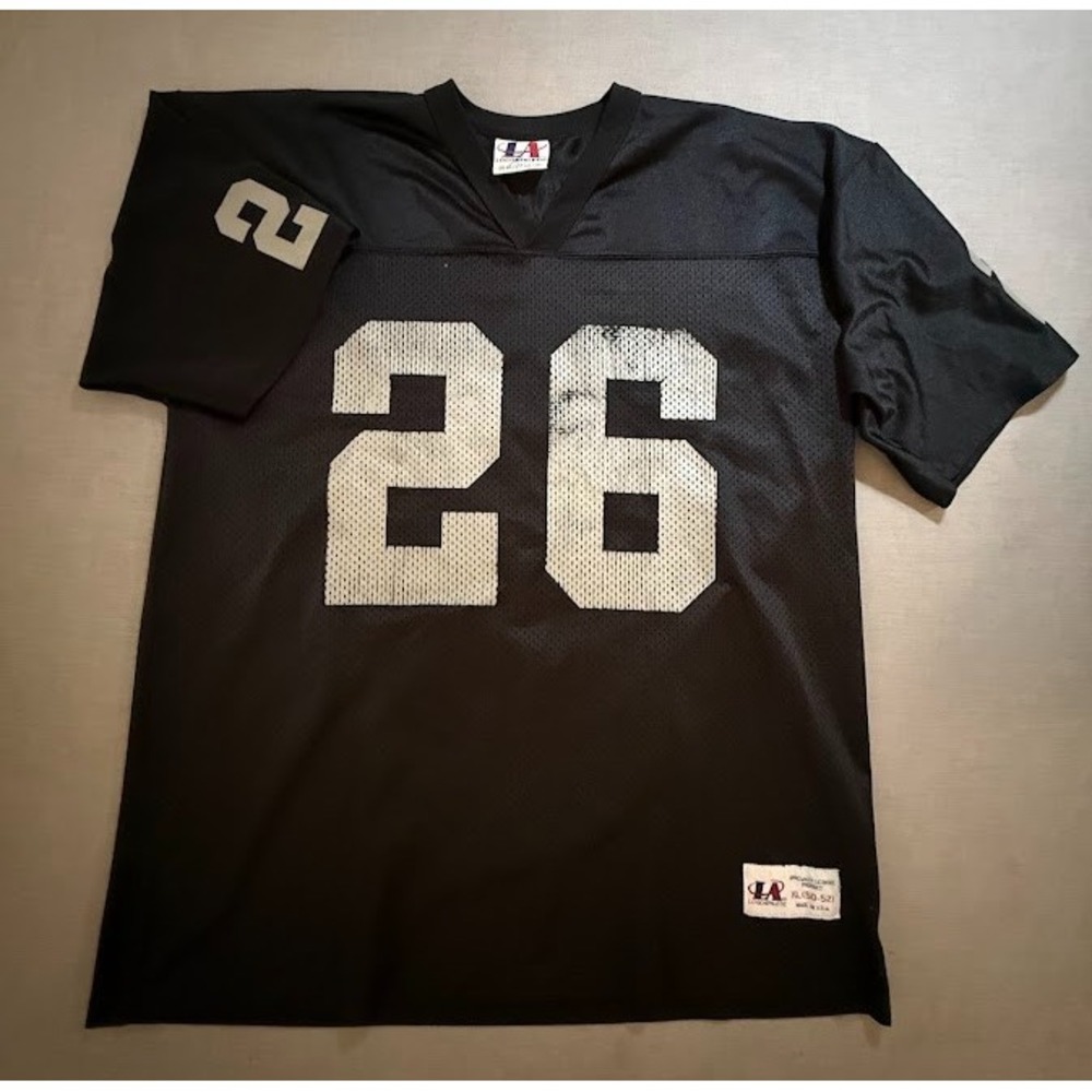 Oakland Raiders Kaufman #26 Logo Athletic Jersey Mens XL Black Short Sleeve.